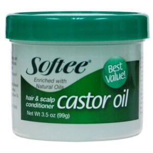 Softee Caster Oil Natural Hair Scalp Conditioner. 3oz NIB